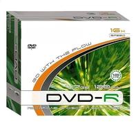 DVD-R 4.7GB 16X en Estuche Delgado, Paquete de 10; Ideal para grabación de Datos, Almacenamiento de Videos y copias de Seguridad.