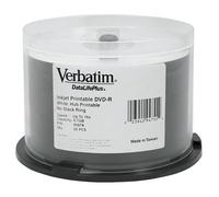 DVD-R 4.7GB Paquete 50 Verbatim DataLifePlus (Azo) Velocidad de grabación de DVD