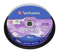 Verbatim 10 Dvd+r Double Layer 8x One Size Matte Silver