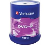 Verbatim Dvd+r 4.7gb 16x 100 Units One Size Matt Silver