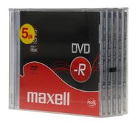 Dvd -r maxell 4,7gb 16x jewel case pack 5 (incluye canon lpi de 1.05 ?