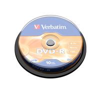 DVD-R VERBATIM 16x (10) - Capacidad 4,7 GB - Eje