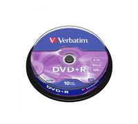 Dvd+r verbatim advanced azo 16x/ tarrina-10uds