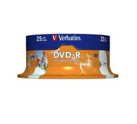 Dvd-r verbatim imprimible 16x/ tarrina-25uds