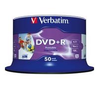 Verbatim DVD+R Wide Inkjet Printable No ID Brand 4,7 GB 50 pieza(s)