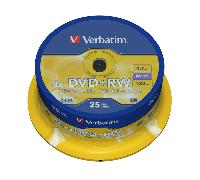 DVD+RW 4.7GB 4X SERL 25UNDS