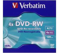 DVD-RW Verbatim 43285 Rescribible 4,7 GB 4x Resistente a arañazos