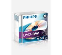 DVD virgen Philips DN4S4J05F/00 4,7 GB 120 min DVD-RW alta velocidad