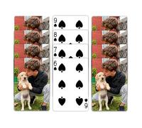 DVDKOLA Baraja de cartas personalizada con logotipo de texto fotográfico, juegos de cartas únicos, regalos para bodas, familia, San Valentín, Navidad, fiesta de Año Nuevo (estilo - 4)
