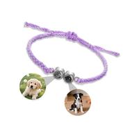 DVDKOLA Pulseras personalizadas con imagen en el interior, regalos personalizados para hombres y mujeres, pulsera de proyección de fotos, regalos conmemorativos para cualquier día especial, Talla