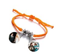 DVDKOLA Pulseras personalizadas con imagen en el interior, regalos personalizados para hombres y mujeres, pulsera de proyección de fotos, regalos conmemorativos para cualquier día especial, Talla