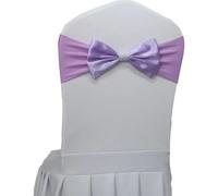 dvegGEE Banda elástica for Silla de satén, 10 o 50 Unidades, for decoración de Banquetes y hoteles.(Purple,10 pcs)