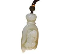 dvegGEE Collar de amuleto Feng Shui, colgante de Pixiu de jade blanco Natural chino, collar de mujer, joyería de moda, amuleto de la suerte