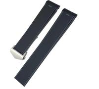 dvegGEE Correa de reloj de silicona, 21 mm 22 mm Correa de reloj de caucho y silicona Accesorios(Black Silver Buckle,22 mm)