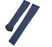 dvegGEE Correa de reloj de silicona, 21 mm 22 mm Correa de reloj de caucho y silicona Accesorios(Blue Black Buckle,22 mm)