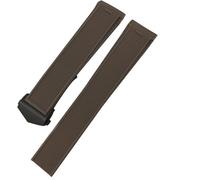 dvegGEE Correa de reloj de silicona, 21 mm 22 mm Correa de reloj de caucho y silicona Accesorios(Brown Black Buckle,21 mm)