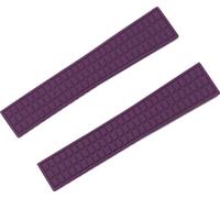 dvegGEE Correa de reloj de silicona, correa de reloj de 18/19 mm, correa de reloj de caucho(Purple strap,19mm with buckle)