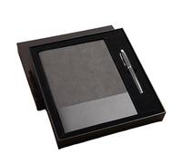 dvegGEE Cuadernos Cuaderno de cuero suave A5 engrosado Diario de escritura Regalo de cumpleaños(Gray,A5+Gifts box)