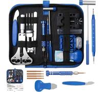 dvegGEE Kit de reparación de Relojes, Juego de Herramientas for eslabones de Correa de Reloj, Herramientas de Barra de Resorte for abridor de Cajas con Estuche de Transporte