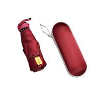 dvegGEE Paraguas portátil, Paraguas a prueba de viento Bolsillo Paraguas soleado Paraguas for el sol Verano Pequeño Sombrilla portátil Ligero Mini Paraguas telescópico Paraguas de viaje(Red)