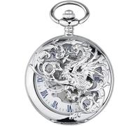 dvegGEE Reloj de Bolsillo mecánico, Flip Hollow, Reloj clásico Retro de Recuerdo.