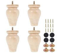 DVERFSWEV-GH Patas de Madera for Muebles, reemplazo de Muebles DIY, Patas de sofá, Muebles Minimalistas Modernos de Madera, Patas de sofá for decoración del hogar(4Pcs)