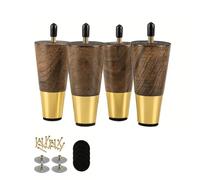 DVERFSWEV-GH Patas de Madera for Muebles, reemplazo de Muebles DIY, Patas de sofá, Muebles Minimalistas Modernos de Madera, Patas de sofá for decoración del hogar(4pcs 6 Inch)