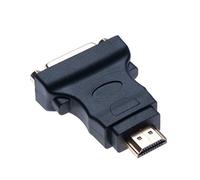 DVI a HDMI (DVI-D Dual Link 24 + 1) Adaptador DVI Hembra a HDMI Macho con Conector Chapado en Oro Convertidor 1080P Full HD