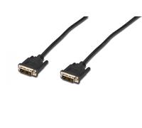 DVI connection cable, DVI(18+1) M/M, 2.0m, DVI-D Single Link, bl