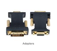 DVI-D 24 + 1 Macho a VGA 15 Alfiler HDTV Cable Plano del Conector del Adaptador del Monitor Femenino Qjy99(Adapters)