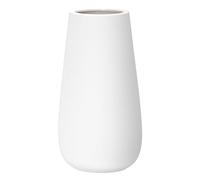 D'vine Dev Jarrón de cerámica Ovalado Elegante para Flores, decoración del hogar con Caja de diseño, Blanco como la Nieve