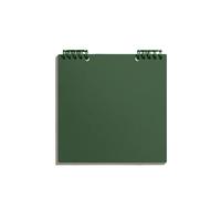 DVMSIEF Cuaderno De Hojas Sueltas Cuaderno cuadrado Substyle Simple a cuadros Manual libro de contabilidad diario súper grueso en blanco cuaderno(Green)