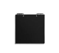 DVMSIEF Cuaderno De Hojas Sueltas Cuaderno cuadrado Substyle Simple a cuadros Manual libro de contabilidad diario súper grueso en blanco cuaderno(Black)