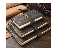 DVMSIEF Libreta De Contraseñas Cuaderno Con Contraseña Vintage A6 A5 B5, Diario Secreto De Cuero Egipcio Antiguo Cerradura, Regalo Vacaciones, Notas Viaje, Diarios Oficina(A6)