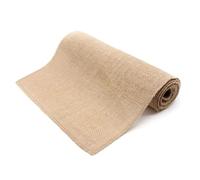 DVMSIEF Tela De Yute Camino de Mesa arpillera Vintage, Yute Natural, decoración for Fiesta Boda, Textiles for el hogar for Corredores(30X120CM)