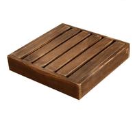 dvnFWKc Soporte para plantas con ruedas, Soporte rodante de madera con ruedas ocultas, rueda Universal cuadrada, Base rodillo 1 Uds