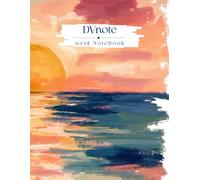 DVnote Grid Notebook: Premium Grid Paper Notebook | 8.5 x 11 Inches | Total 112 Pages | Graph Paper Journal for Students, Engineers, Architects, ... Technical Drawing & STEM ( Sunset Painting )