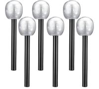 DVOFU 6 micrófonos falsos decorativos con purpurina para simulación de simulación, modelos de micrófonos falsos, accesorios de fiesta para Halloween, cumpleaños, karaoke