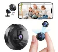 DVONE Mini Camara, 1080P HD Mini WiFi Oculta Cámara para Ver En El Movil, con Audio y Vídeo, con Batería de Larga Duración, para Exteriores/Interiores