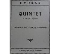 Dvorak, Antonin Quintet In G Major Op 77 Two Violins, Viola, Cello, and Double Bass International