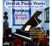 Dvorak : Oeuvres pour piano. Kvapil.