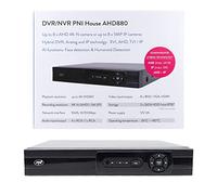 DVR/NVR PNI House AHD880, 8 Canales analógicos 4K-N u 8 Canales 5MP, H265+, Entrada de Audio, Salida de Audio, USB2.0, 2 x SATA MAX 8TB