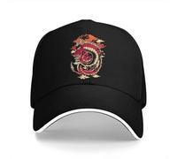 DVRSCVHEN Gorra de béisbol Masculina Lavada, Gorras de dragón Trucker, Gorras Snapback, Gorra de Padre Juego de DND