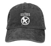 DVRSCVHEN Logo de los Juegos del Hambre de la Moda Gorras de béisbol para Hombres Mujer Denim Desgastado Gorra Snapback Gira para Viajes al Aire Libre Gorra Ajustable