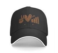 DVRSCVHEN Peace Love Data Leopardo Analista de Datos Ciencia Regalo Divertido Data Scientist Gorra de béisbol Gorra de Playa Sombrero con Mobles Hombres, Gorras Femeninas