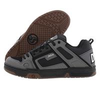 DVS Men's Comanche Charc Black White Nubuck Low Top Sneaker Shoes 9.5