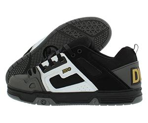 DVS Men's Comanche Charc Black White Nubuck Low Top Sneaker Shoes 9.5