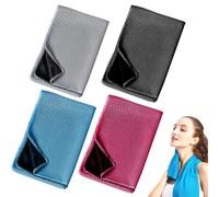 DVSWDMA 4PCS Toallas de Enfriamiento, Toalla de Microfibra Suave y Transpirable, Toalla de Gimnasio, Elimina el Sudor, para Gimnasio, Viajes, Yoga, Camping, Correr, Deportes al Aire Libre