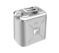 DVTFRUI Bidón De Gasolina De Acero Inoxidable Pulido con Sonda Bidón De Combustible Bidón De Reserva Antideflagrante Depósito De Combustible Portátil Bidón De Combustible,50L