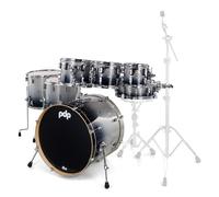 DW PDP CM7 Silver to Black